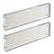 Azar Displays White Acrylic Block with Metal Back Plate 3 in. X 11 in., 2PK 104664-WHT-2PK - alternate 1